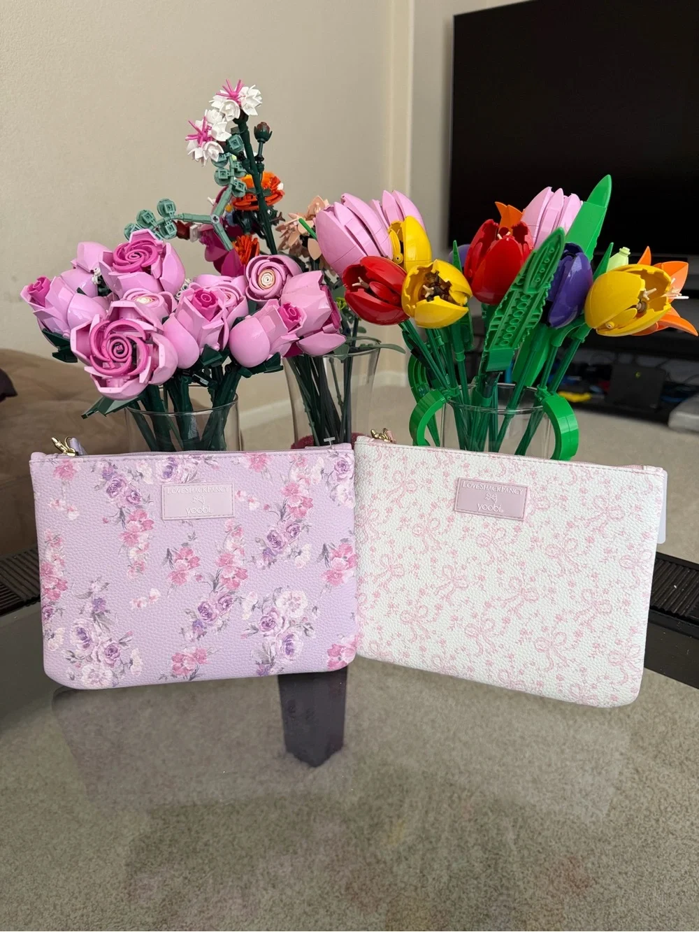 LoveShackFancy x Target - accessory pouch / pencil case; set of 2